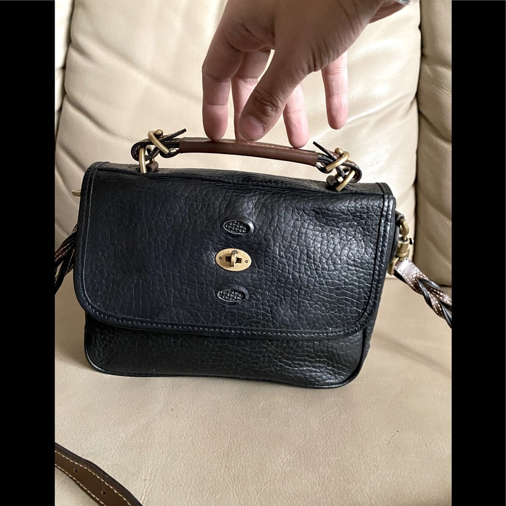 Vintage mulbery black clutch and crossbody bag purse small fits all you need
